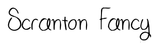 Scranton Fancy font